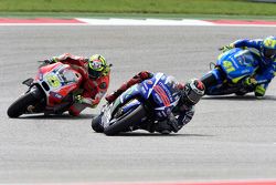 Jorge Lorenzo, Yamaha Factory Racing, Andrea Iannone, Ducati Team et Aleix Espargaro, Team Suzuki MotoGP