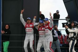 Race winners Benoit Tréluyer, Marcel Fassler, Andre Lotterer