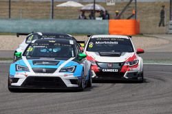 Stefano Comini, SEAT Leon Racer, Target Competition; Gianni Morbidelli, Honda Civic TCR, West Coast 