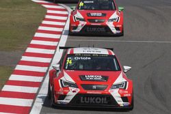 Pepe Oriola, SEAT Leon Racer, Team Craft-Bamboo LUKOIL，和Jordi Gene, SEAT Leon Racer, Team Craft-Bamboo LUKOIL