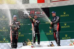 Podyum 1. Yarış: İlk pozisyon Gianni Morbidelli, Honda Civic TCR, West Coast Racing  ikinci pozisyon