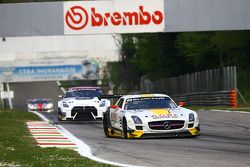 #99 Rowe, Mercedes SLS AMG GT3: Nico Bastian, Klaus Graf, Stef Dusseldorp