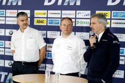 Dieter Gass, Ullrich Fritz, HWA AG, Jens Marquardt à la journée médias du DTM