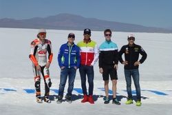 Jack Miller, Maverick Viñales, Yonny Hernández, Danny Kent y Luis Salom