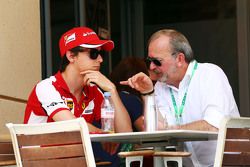 Esteban Gutierrez Ferrari Test and Reserve Driver with Didier Coton Driver Manager.