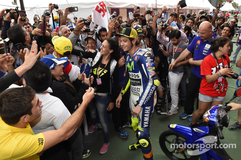 La pasión de los fans argentinos por Valentino Rossi es formidable, foto de 2015