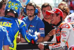 Pole position pour Marc Marquez, Repsol Honda Team, devant Aleix Espargaro, Team Suzuki MotoGP