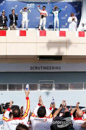 Ganador Río Hary, Campos Racing y el segundo lugar Stoffel Vandoorne, ART Grand Prix y el tercer lugar Natanael Berthon, Lázaro