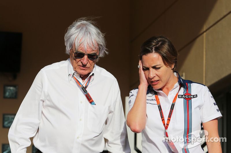 Bernie Ecclestone, ve Claire Williams, Williams Yardımcı Takım Başkanı