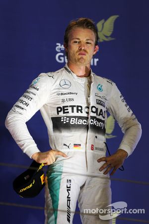 Third placed Nico Rosberg, Mercedes AMG F1 on the podium