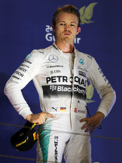 Tercer lugar, Nico Rosberg, Mercedes AMG F1 en el podium