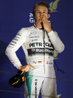 Третье место - Нико Росберг, Mercedes AMG F1 на подиуме
