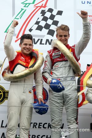 Winners Christopher Mies and Nico Müller Audi Sport Team WRT