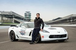 Jeff Gordon is unveiled as the driver of the 2015 Indianapolis 500 Chevrolet pace car