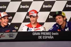 Marc Márquez, Andrea Dovizioso, Valentino Rossi