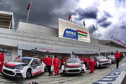 José María López, Yvan Muller, Sébastien Loeb, Ma Qing Hua, Citroën World Touring Car Team C-Elysée