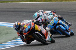 Miguel Oliveira, Red Bull KTM Ajo, Fabio Quartararo, Estrella Galicia 0,0, Danny Kent, Leopard Racing et Brad Binder, Red Bull KTM Ajo