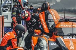 Ligier JS P2 Nissan команды G-Drive Racing: gbn стоп, Роман Русинов и Жюльен Каналь