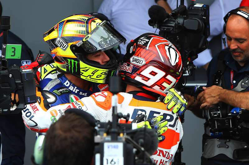 Marc Marquez und Valentino Rossi