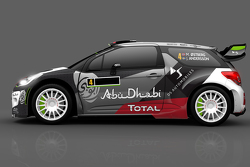 Livrée pour Mads Ostberg et Jonas Andersson, Citroën DS3 WRC, Citroën World Rally Team