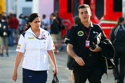 Мониша Кальтенборн, директор Sauber Team с Федерико Гастальди, Lotus F1 Team