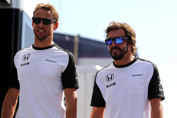 Jenson Button, McLaren Honda and Fernando Alonso, McLaren Honda