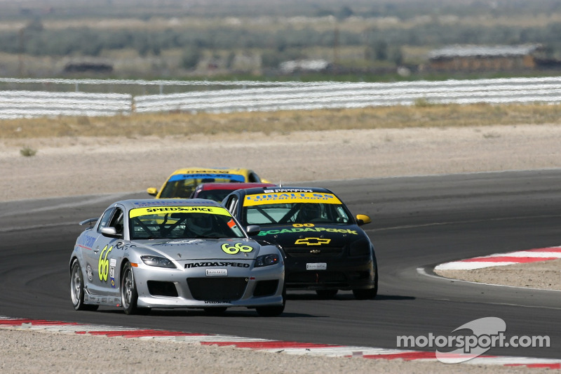 #66 SpeedSource Mazda RX-8: Marcelo Abello, Nick Fanelli