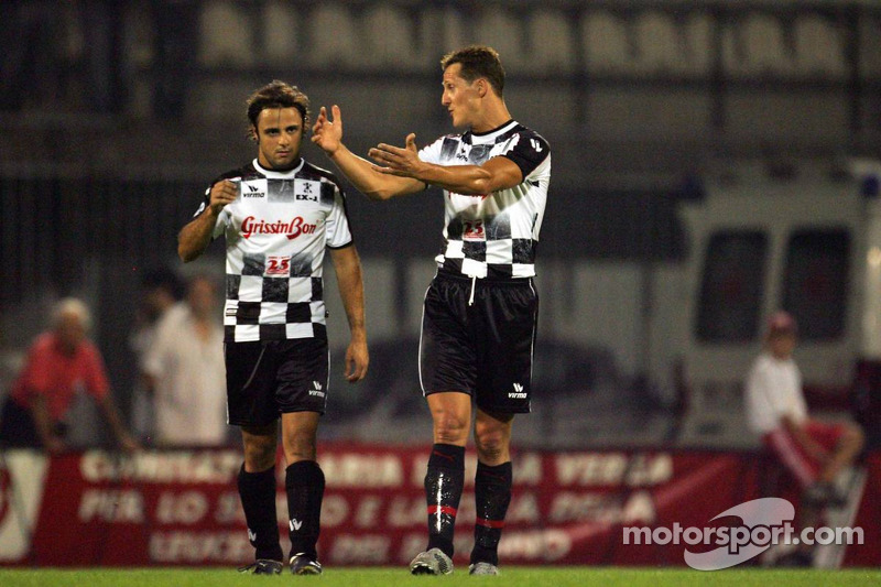 National pilotu s charity football match, Stadio Brianteo Stadio Brianteo: Michael Schumacher ve Fel