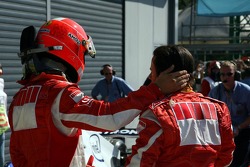 Michael Schumacher and Felipe Massa