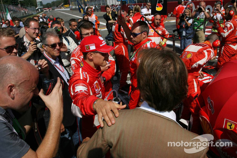 Michael Schumacher ve Luca di Montezemolo