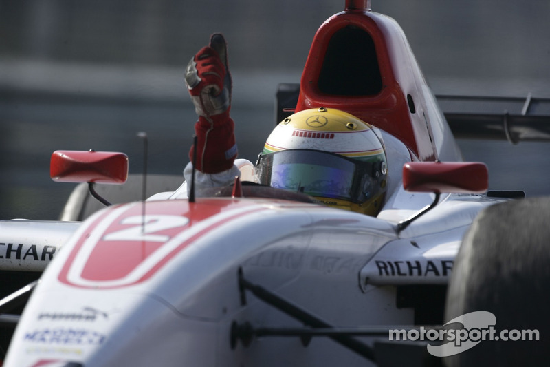 GP2 title victory celebrations