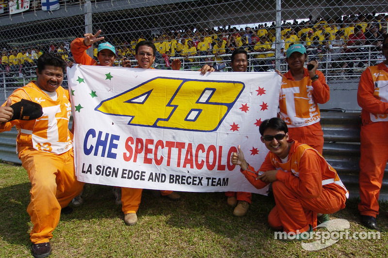 Fans de Valentino Rossi celebran