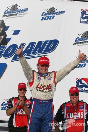 Jay Howard celebrates winning the Indy Pro Series Championship