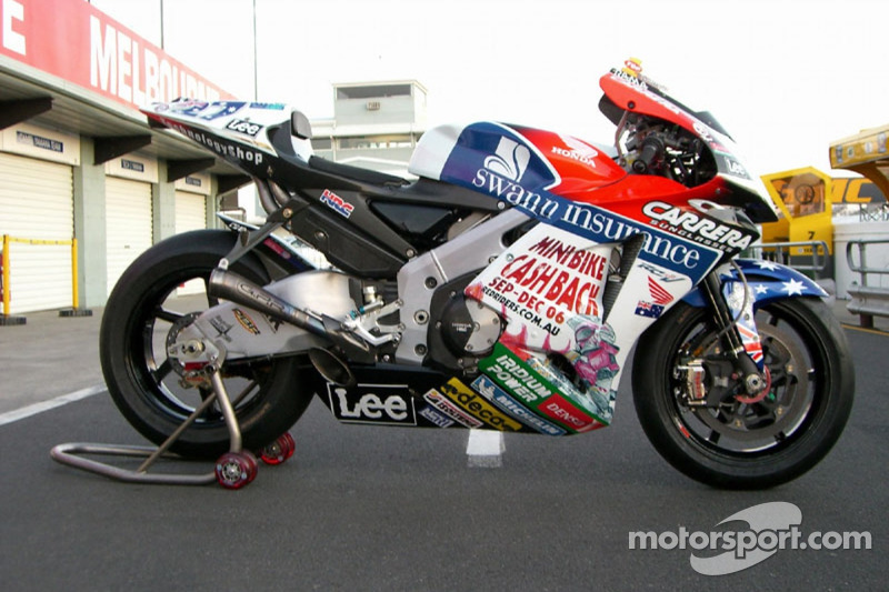 La motocicleta LCR Honda de Casey Stoner