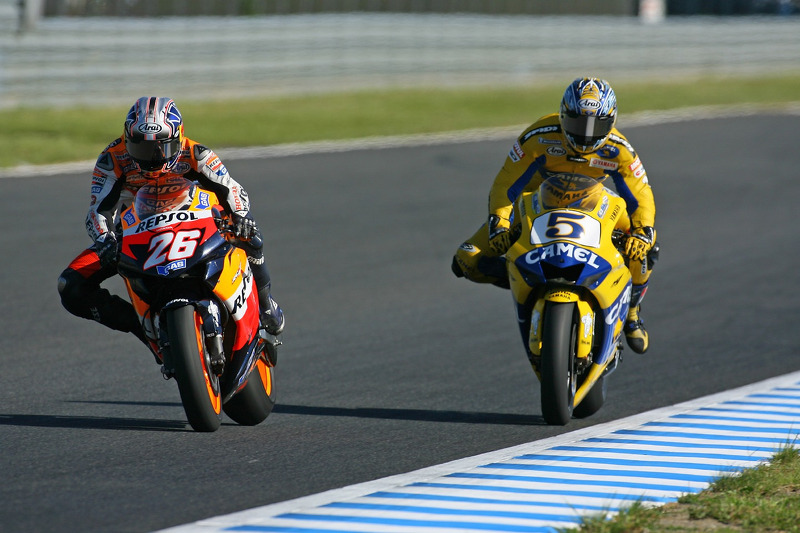 Dani Pedrosa y Colin Edwards
