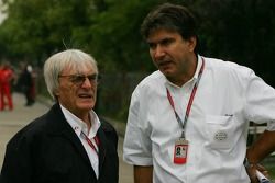 Bernie Ecclestone and Pasquale Lattuneddu