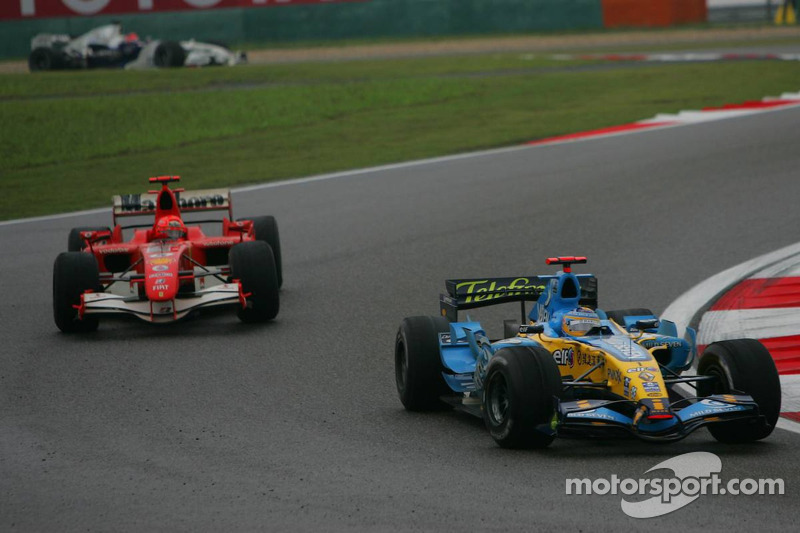 Fernando Alonso y Michael Schumacher