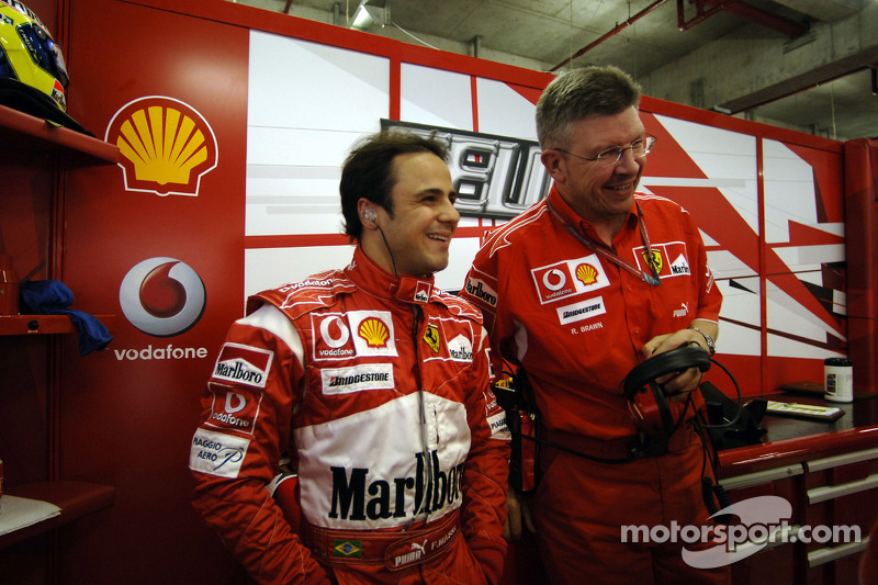 Felipe Massa and Ross Brawn