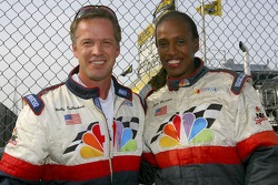 Jackie Joyner-Kersee, former Track and Field star, and TV Analyst Wally Dallenbach