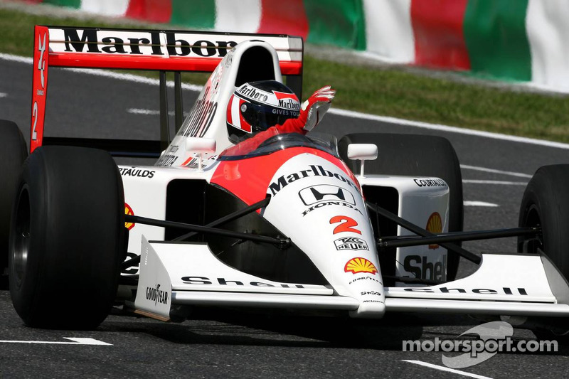 Gerhard Berger in the McLaren Honda