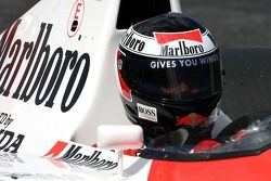 Gerhard Berger dans la McLaren Honda
