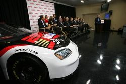 ESPN press conference: the broadcast and production crew for ESPN's coverage of NASCAR