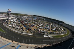 A view of Lowe's Motor Speedway Charlotte from turn 1