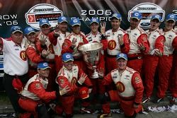 Champ Car World Series 2006 champion Sébastien Bourdais celebrates his third consecutive title with this team
