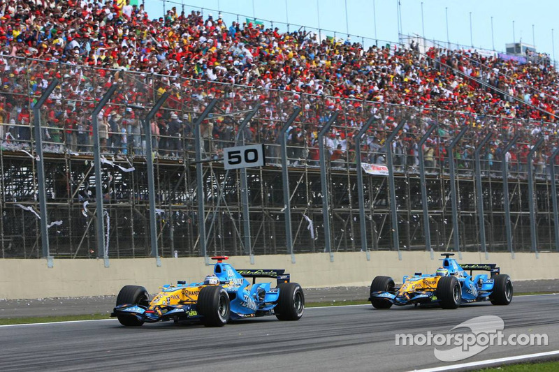 Fernando Alonso y Giancarlo Fisichella