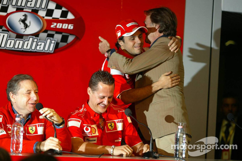 basın toplantısı: Jean Todt, Michael Schumacher, Felipe Massa ve Luca di Montezemolo