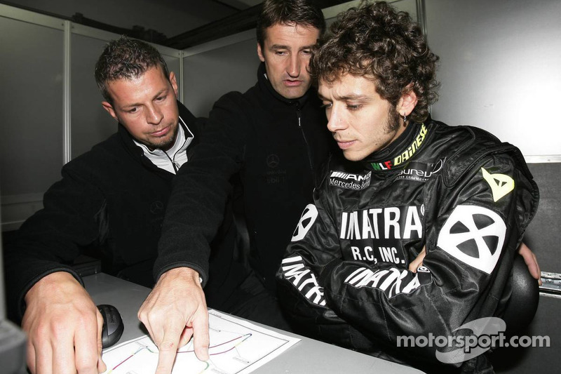 Valentino Rossi con Bernd Schneider