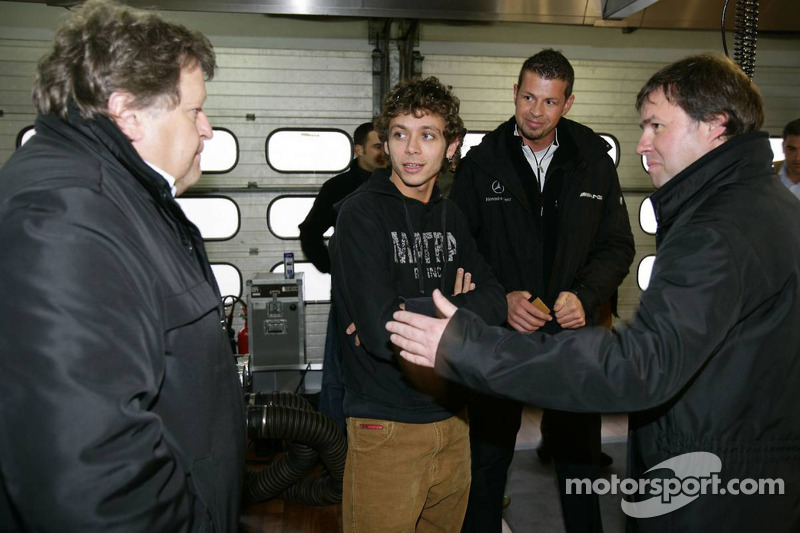 Valentino Rossi with Norbert Haug