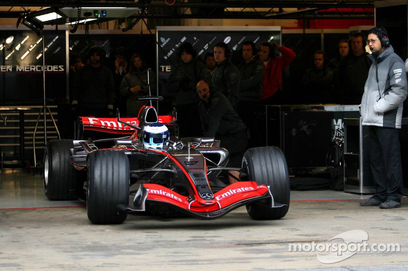 Mika Hakkinen, Test Pilotu for McLaren Mercedes