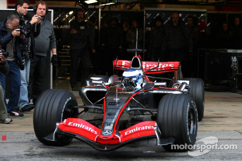 Mika Hakkinen, pilote d'essais McLaren Mercedes